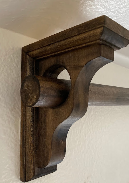 How To Diy Wood Curtain Rod, How To Make Wooden Curtain Rod Brackets