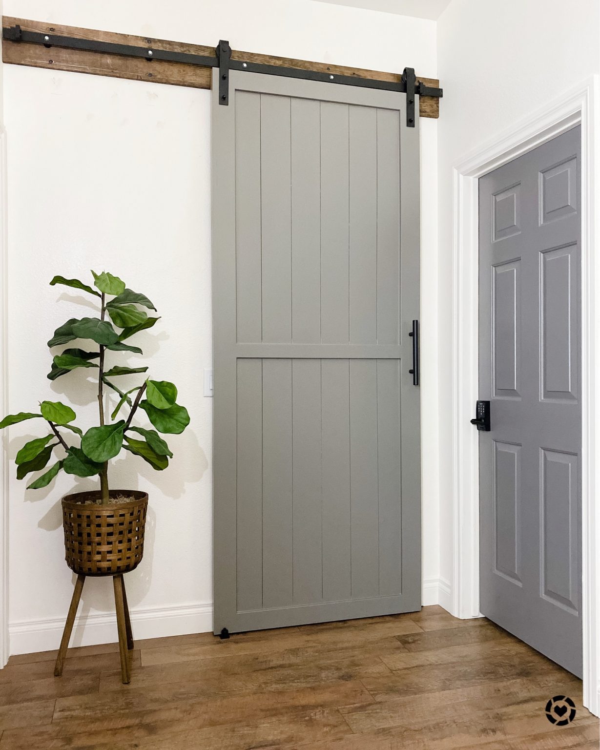 Laundry Room Renovation Phase 5- How To DIY A Barn Door